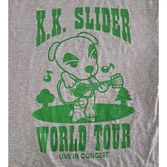 Animal Crossing Medium Graphic T-Shirt K.K. Slider World Tour Live Concert Adult - Picture 3 of 6